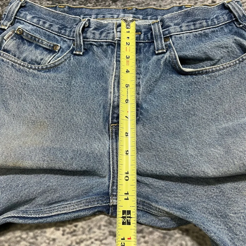 Carhartt Jeans Mens 34x30 Blue Faded Straight Traditional Fit‎ B480 DVB